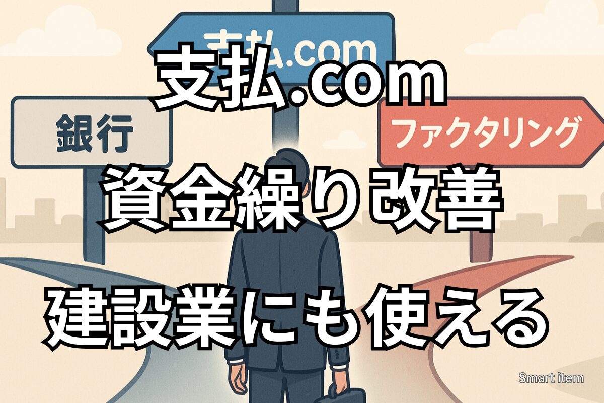 【体験談&評判】支払.comで資金繰り改善|建設業にも使える新サービス