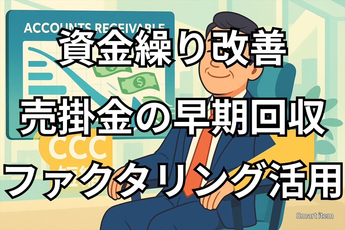 売掛金の早期回収でCCCを短縮し資金繰りを改善するイメージ